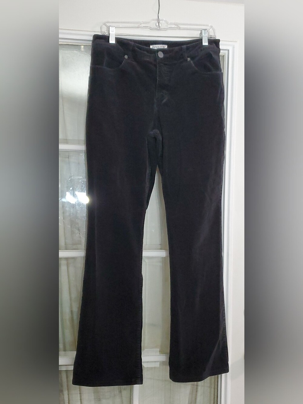 Pendleton Sz 8 Whimsigoth Grunge Black Corduroy Boot Cut Pants